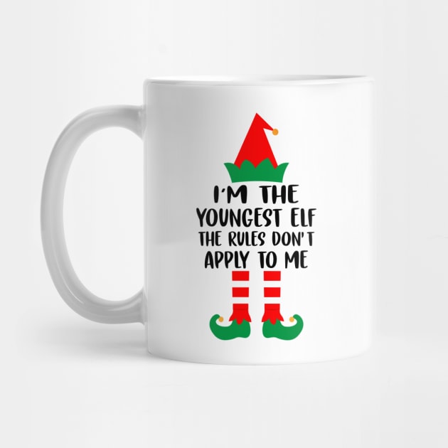 I'm the youngest ELF The rules don't apply to me Family Matching Group Christmas Costume Pajama Funny Gift by norhan2000